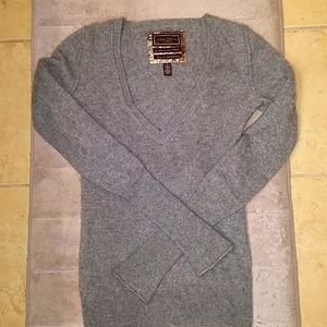 EUC Abercrombie Ezra Fitch 100% Cashmere V-neck sweater S